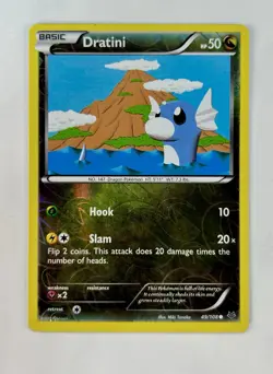 Dratini 2015 Pokemon XY Roaring Skies Reverse Holo #49/108 * Light Play - Image 1