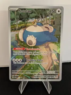 Pokemon Snorlax SVP 051 Scarlet & Violet 151 Holo Black Star Promo Near Mint - Image 1