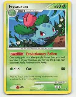 2009 Pokemon, Supreme Victors, #62/147 Ivysaur, Uncommon - Image 1