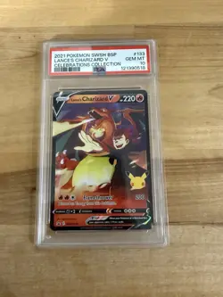 2021 Pokemon SWSH BSP Celebrations Collection #133 Lance's Charizard v PSA 10 - Image 3