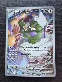 Pokemon TCG Tornadus (SVP 210) POKEMON CENTER STAMPED - NEAR MINT - Image 1