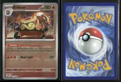Emboar (Master Ball Pattern) 013/086 Rare White Flare Pokemon NM/M - Image 3