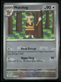 Watchog (Master Ball Pattern) 073/086 Uncommon White Flare Pokemon NM/M - Image 1