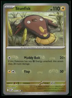 Stunfisk (Master Ball Pattern) 035/086 Uncommon White Flare Pokemon NM/M - Image 1