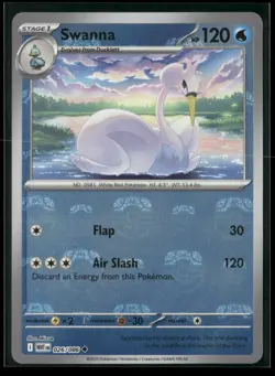 Swanna (Master Ball Pattern) 026/086 Uncommon White Flare Pokemon NM/M - Image 1