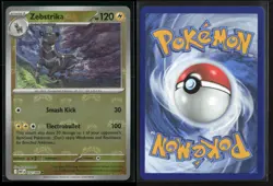 Zebstrika (Master Ball Pattern) 032/086 Uncommon White Flare Pokemon NM/M - Image 3