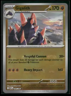 Gigalith (Master Ball Pattern) 048/086 Uncommon White Flare Pokemon NM/M - Image 1