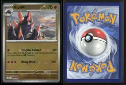 Gigalith (Master Ball Pattern) 048/086 Uncommon White Flare Pokemon NM/M - Image 3
