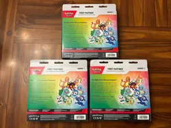 Pokemon First Partner Series 1 Illustration Collection x 3 - Sealed - Image 2