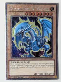 Blauaugiger w. Drache v.2 RA04-DE108 Platinum Secret Rare DE NM YUGIOH - Image 1