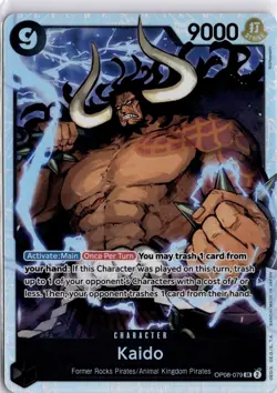 Kaido OP08-079 Super Rare Foil One Piece Trading Card TCG - Image 3