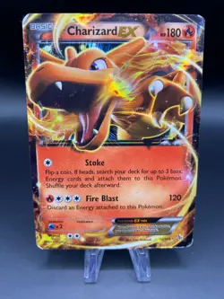 Pokemon TCG Charizard EX Holo Rare Card 11/106 XY Flashfire MP - Image 1