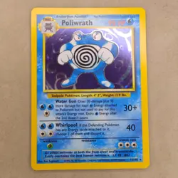 Pokemon TCG Base Set Poliwrath 13/102 Holo Rare WOTC Card LP Lightly Played - Image 1