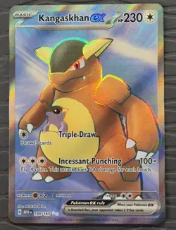 Kangaskhan ex 190/165 Ultra Rare Holo Full Art Pokemon Card - Image 1