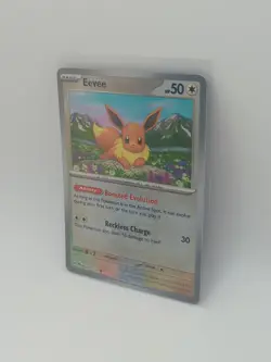 Pokemon Prismatic Evolutions Eevee #074 Masterball Reverse Holo Variant Card - Image 2