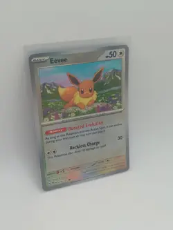 Pokemon Prismatic Evolutions Eevee #074 Masterball Reverse Holo Variant Card - Image 3