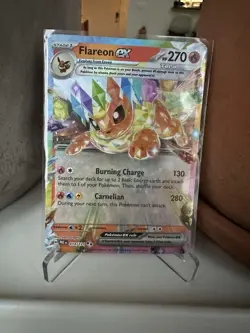 Pokemon TCG Flareon EX 14/131 Prismatic Evolutions Card NM/MINT (pack fresh) - Image 1