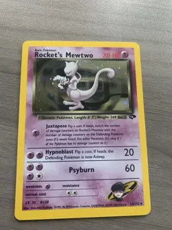 Pokemon TCG Rocket's Mewtwo Gym Challenge Holo Card 14/132 Vintage Wotc - Image 2