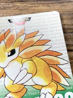 Pokemon Carddass Card Sandslash No.28 Bandai Pocket Monsters Green ver. 1996 - Image 5
