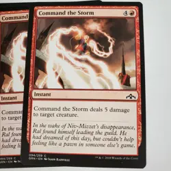 4x Command the Storm & 4x Inescapable Blaze MTG Guilds of Ravnica - Image 3