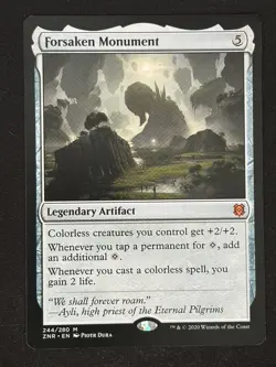 1x MTG Forsaken Monument - Zendikar Rising (ZNR) #244 - Magic the Gathering - Image 1