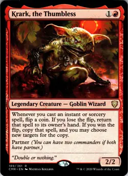 Krark, the Thumbless R Commander Legends 189 NM - Image 1