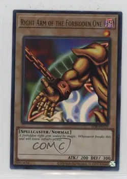 Right Arm of the Forbidden One Worldwide English YuGiOh #LOB-EN122 - Image 1
