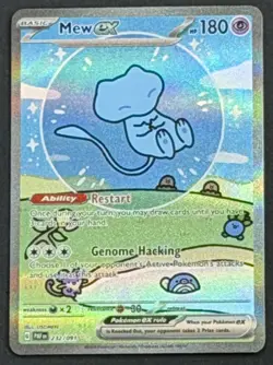 Pokemon TCG Mew EX 232/091 SV: Paldean Fates Bubble Mew Near Mint NM - Image 3