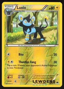 Luxio - 45/122 - Uncommon Reverse Holo - BREAKpoint - Pokemon Card - Image 1