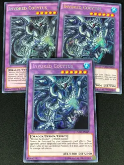 YUGIOH INVOKED COCYTUS FUEN-EN029 SECRET X3(NM) - Image 1