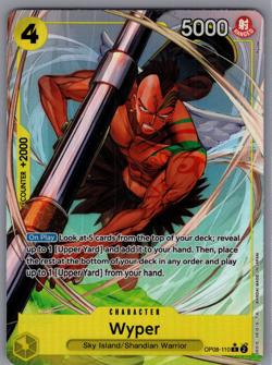 Wyper One Piece TCG Two Legends OP08-110 Alt Art Rare card - Image 1