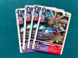 Dinobeemon EX3-061 Playset Draconic Roar Digimon Card Game x4 - Image 1