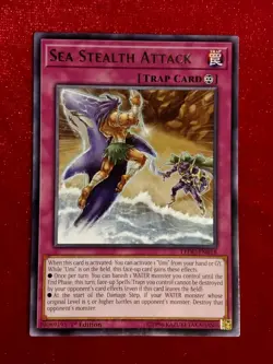 Yu-Gi-Oh! Sea Stealth Attack LEDU-EN018 1st Edition Rare - Unplayed Mint+ - Image 1