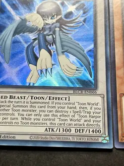 Toon Harpie Lady | FADED | BLCR-EN066 | Ultra Rare | NM | 1st Edition | YuGiOh! - Image 3