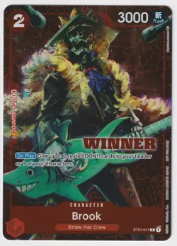 Brook ST01-011 Winner Promo NM One Piece TCG English - Image 1