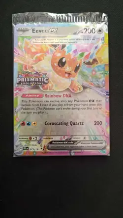 Eevee ex 075/131 - Stamped Promo Prismatic Surprise Box Pokemon Card sealed - Image 1