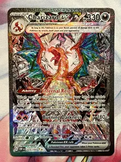 Charizard ex 223/197 SIR Holo 2023 Sv03 Obsidian Flames English Pokemon Card NM - Image 1