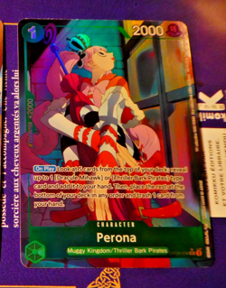 One Piece English Card Game Holo Carte Perona OP09-034 ALT En Mint - Image 1