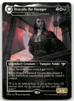 Dracula the Voyager - Edgar, Charmed Groom #341 (NM) Crimson Vow VOW Magic MTG - Image 1