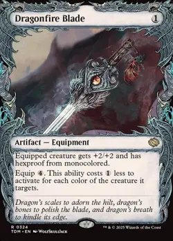 Dragonfire Blade 324 - NM Showcase - Tarkir: Dragonstorm - MTG - Image 1