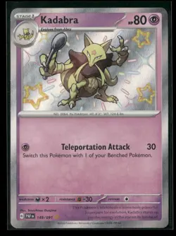 Kadabra 149/091 Shiny Rare Paldean Fates Pokemon NM/M - Image 1