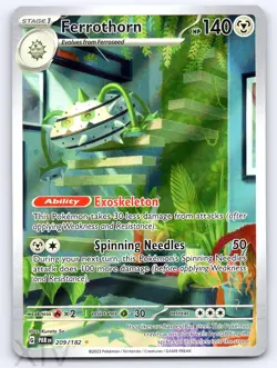 Ferrothorn 209/182 Pokemon Paradox Rift Illustration Rare - Image 1