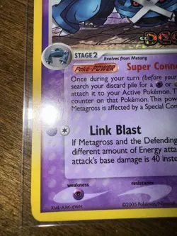 Pokemon TCG 2005 Deoxys Metagross 11/107 Reverse Holo Rare LP Condition - Image 4