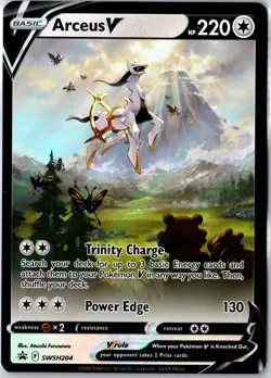 Arceus V SWSH204 Holo Promo Sword & Shield Promo Pokemon Lightly Played - Image 1