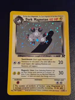 Dark Magneton 11/82 Unlimited Holo Rare Team Rocket Pokemon MP - Image 1