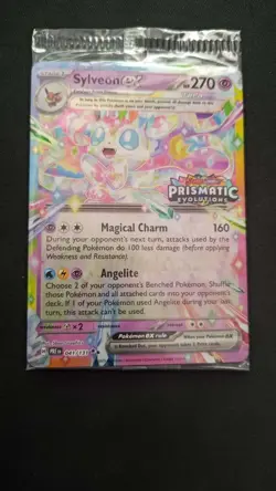 Pokemon Sylveon EX 041/131 Prismatic Evolutions Stamp Promo Sealed - Image 1