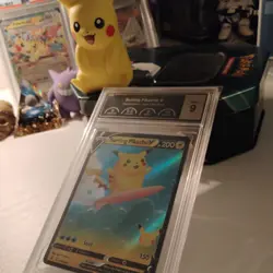 Pokemon TCG Celebrations Pikachu Holo Card 008/025 Surfing Pikachu V- TAG 9 - Image 3