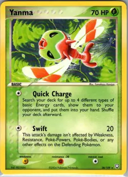 Yanma 28/109 Non Holo Team Rocket Returns - Pokemon Card - NM - Image 1