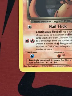Pokemon Dark Charizard TCG Non-Holo Rare Card 21/82 - Image 4