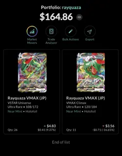 Pokemon TCG Rayquaza VMAX 120/184 (11) VSTAR UNI 108/172 (26) - Image 3